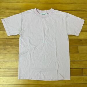 Saintwoods Logo T-Shirt Pastel Pink Short Sleeve Crew Neck Streetwear Small